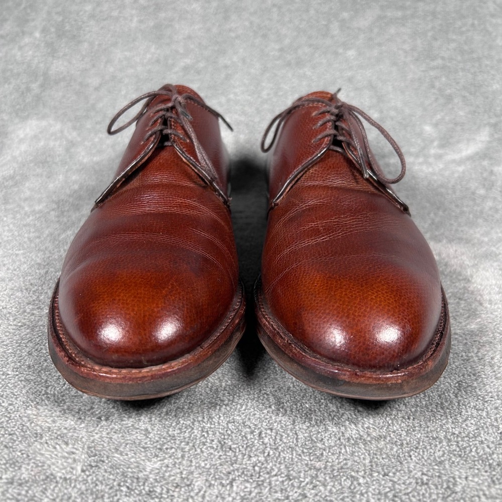 Alden 942C Dutton 3 Eyelet Blucher Brown Alpine Grain Made USA Mens 9.5 A/C - Picture 3 of 15